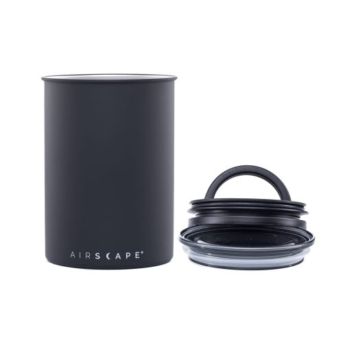 Airscape Stainless coffee canister Matte Black AS1707 02 scaled 1