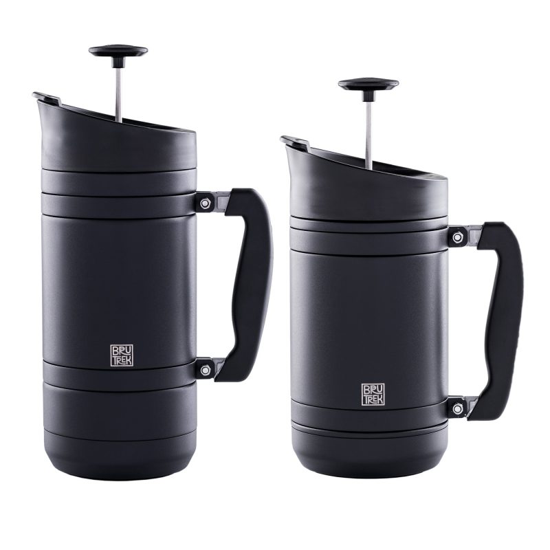 BruTrek 32 BruTrek 48 Insulated Stainless Steel French Presses Obsidian