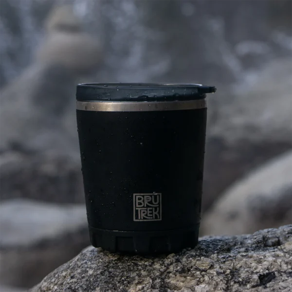 Camp Cup balanced on rock