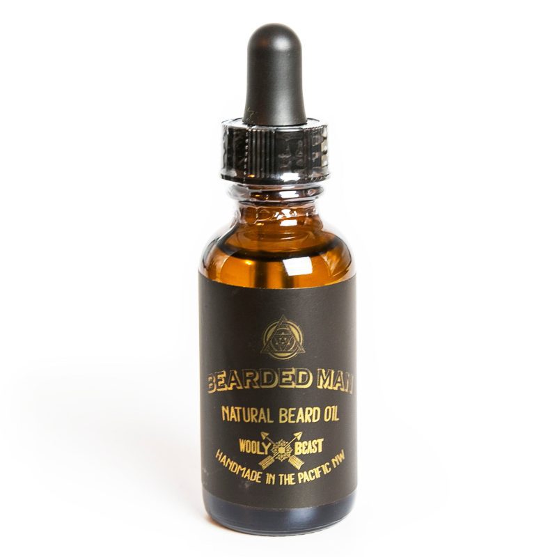 bearded man beard oil cinnamon cedarwood beard oil wooly beast naturals 194160