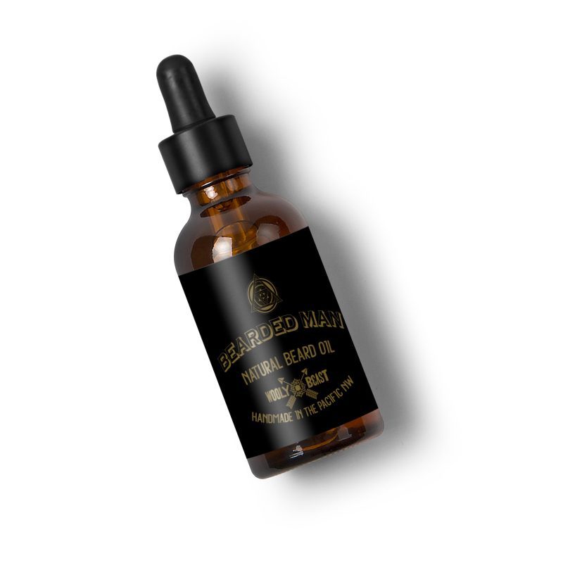 bearded man beard oil cinnamon cedarwood beard oil wooly beast naturals 828894