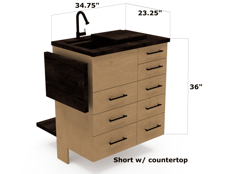 shortSinkDimensions