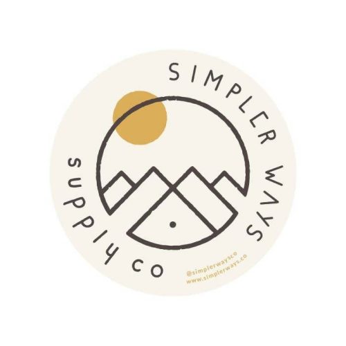 Simpler Ways Vanlife and Roadtrip Marketplace Simpler Ways Decorative Stickers Simpler Ways Circle Sticker Sand