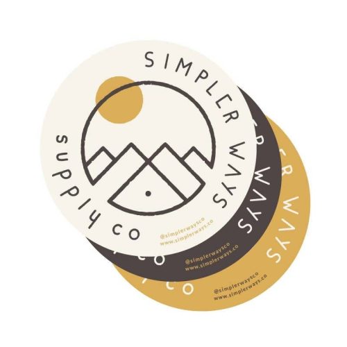 simpler ways simpler ways decorative stickers simpler ways circle sticker vanlife road trip 31664111124678