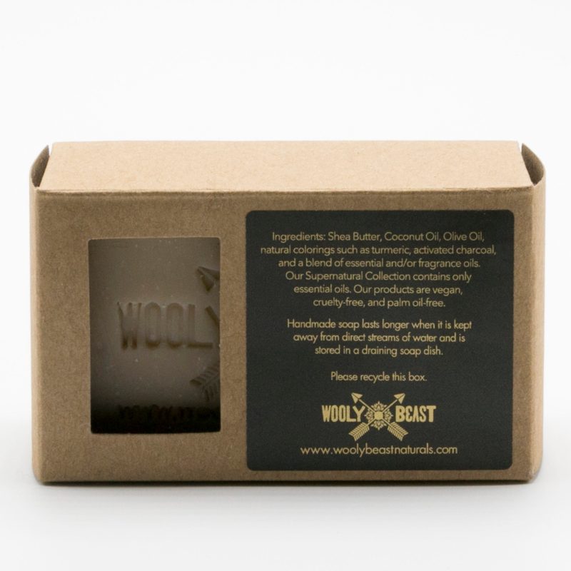 trust fund hippie natural soap patchouli and woodsy soap wooly beast naturals 840241